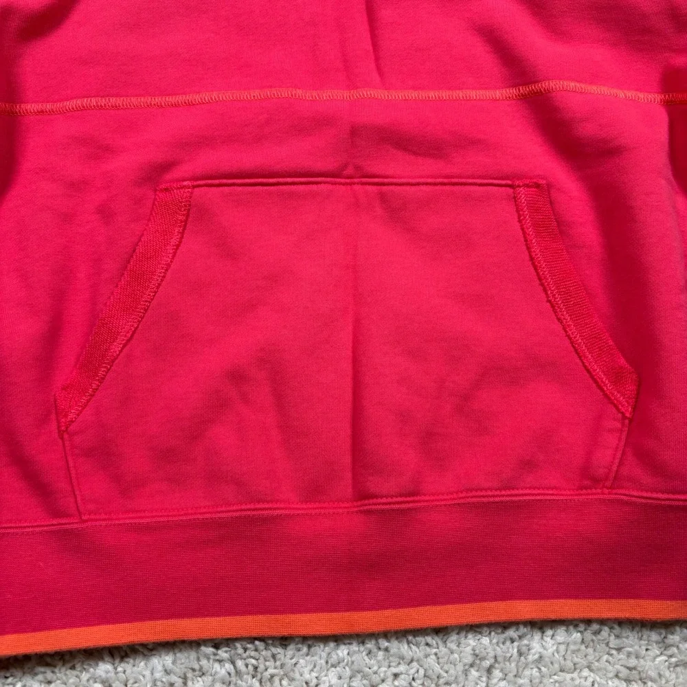 Nike French Terry Pullover Hoodie Womens‎ Small Red Orange